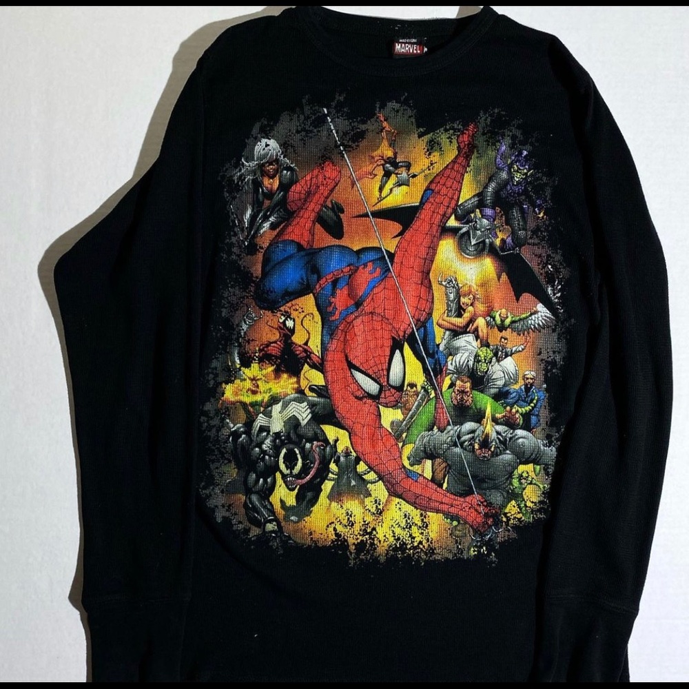 80s Spider-Man Full Multi Thermal Shirt